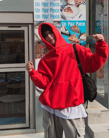 All day box balloon hoodie